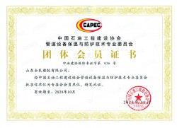 中國(guó)石油工程建設(shè)協(xié)會(huì)專委會(huì)會(huì)員證書(shū)